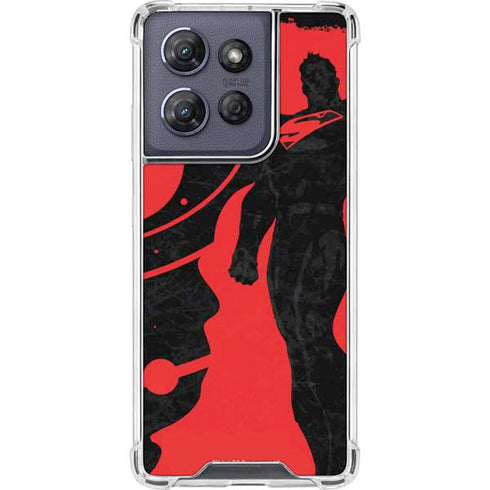 DC Comics Superman Silhouette Flying Moto G Play 5G (2025) Clear Case